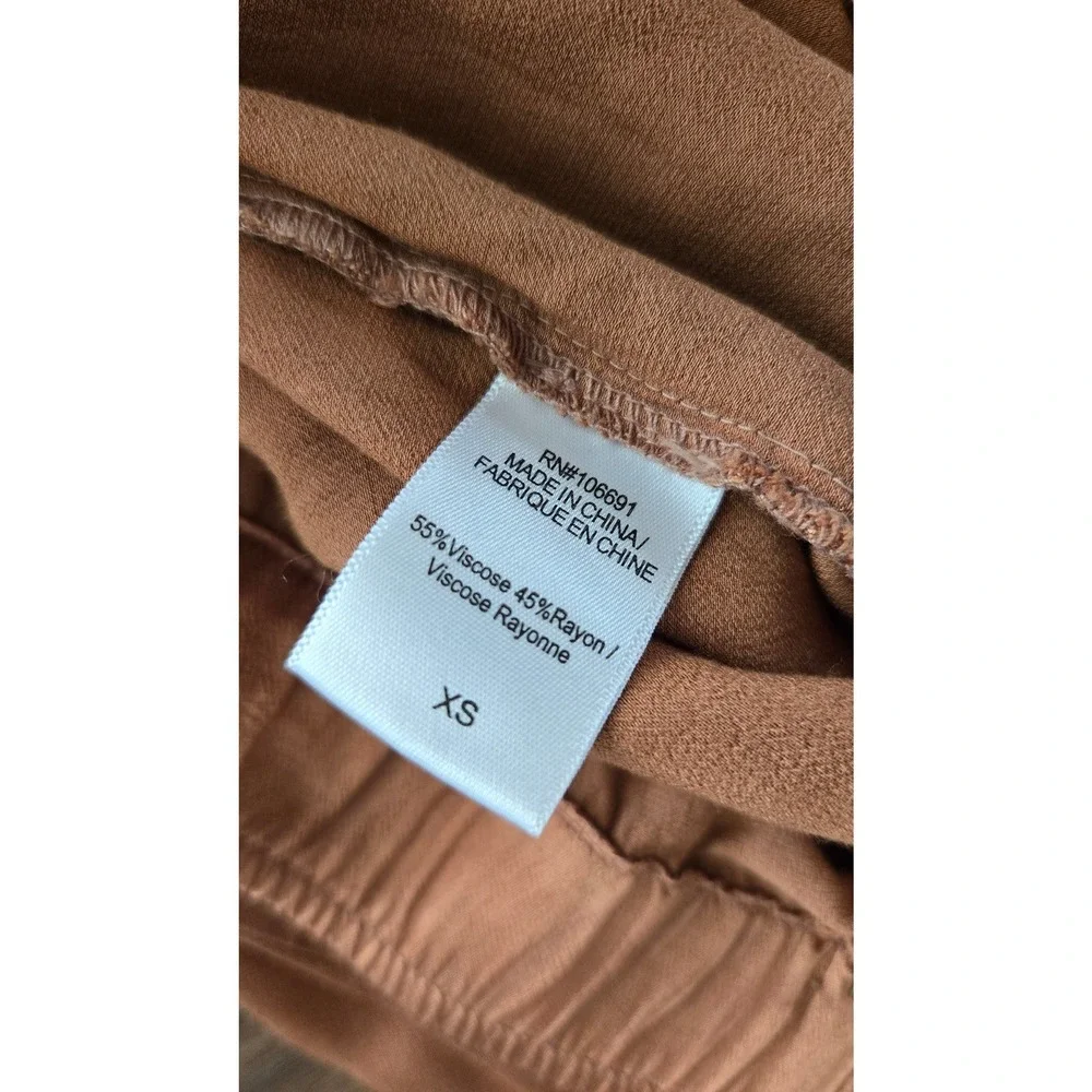 YFB Young Fabulous‎ & Broke Copper Brown Jogger Pants XS Viscose Rayon Tapered